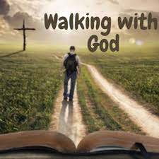 man walking with god